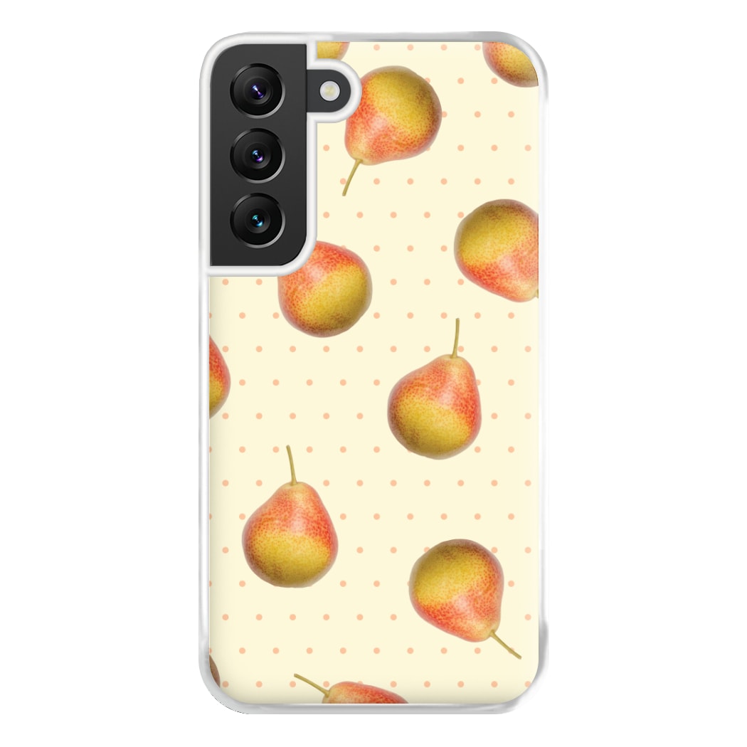 Pears And Polka Dots Pattern Galaxy S22 Plus Case
