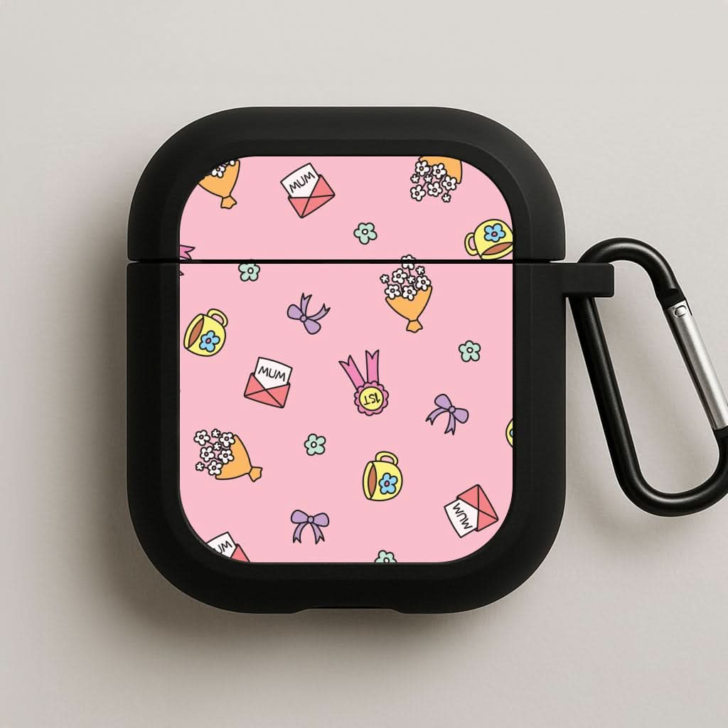 Mum Doodles Pattern AirPods Case