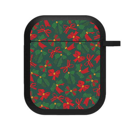 Green And Red Pattern AirPods Case