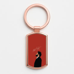 Canadian Singer Signature Rose Gold Keyring