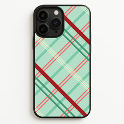 Pastel Tartan Christmas Pattern iPhone 11 Pro Case
