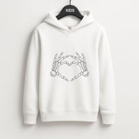 Skeleton Heart Kids Hoodie