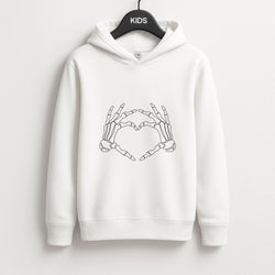 Skeleton Heart Kids Hoodie