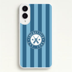 Stripey Cricket Badge Galaxy S25 Edge Case