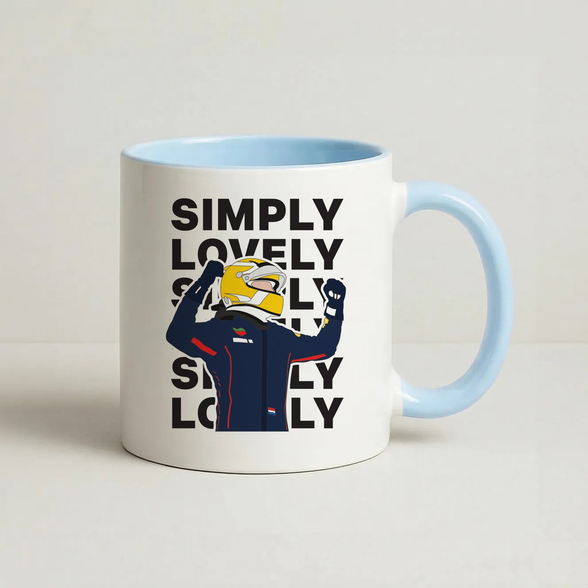 Max Simply Lovely Coffee Baby Blue Mug