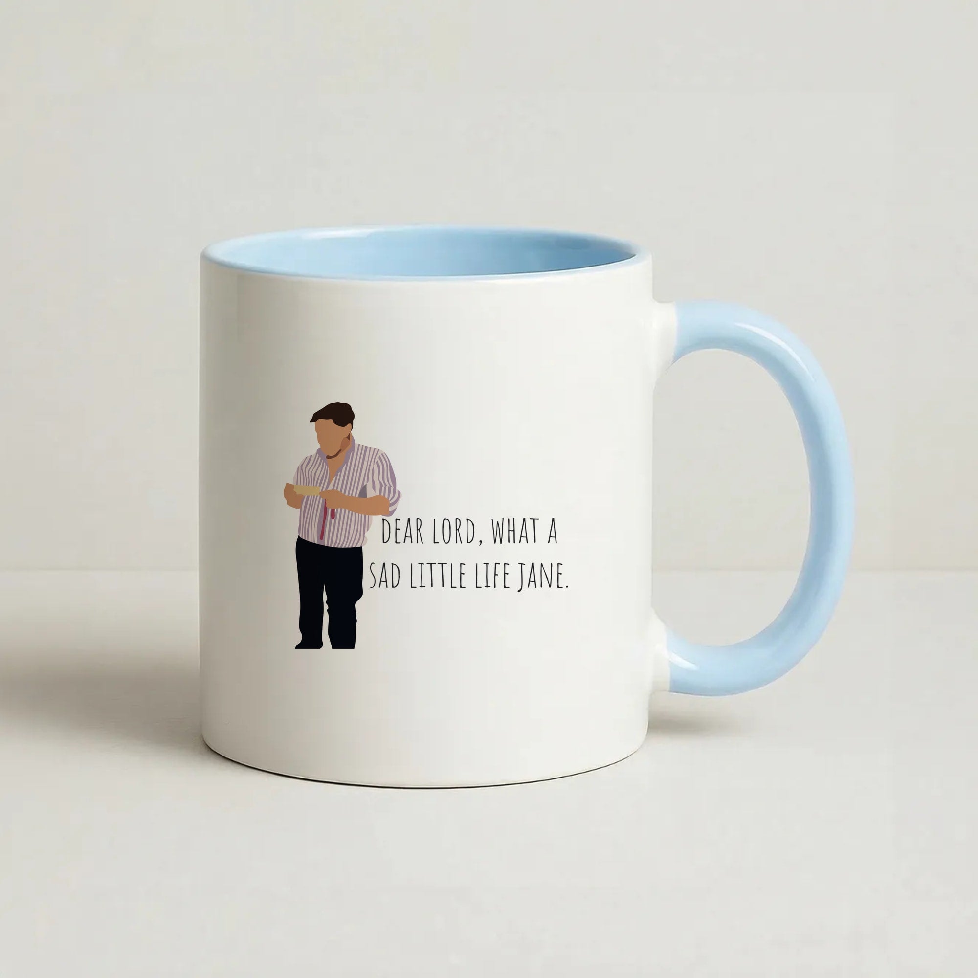 Sad Little Life Jane - British Pop Culture Coffee Baby Blue Mug