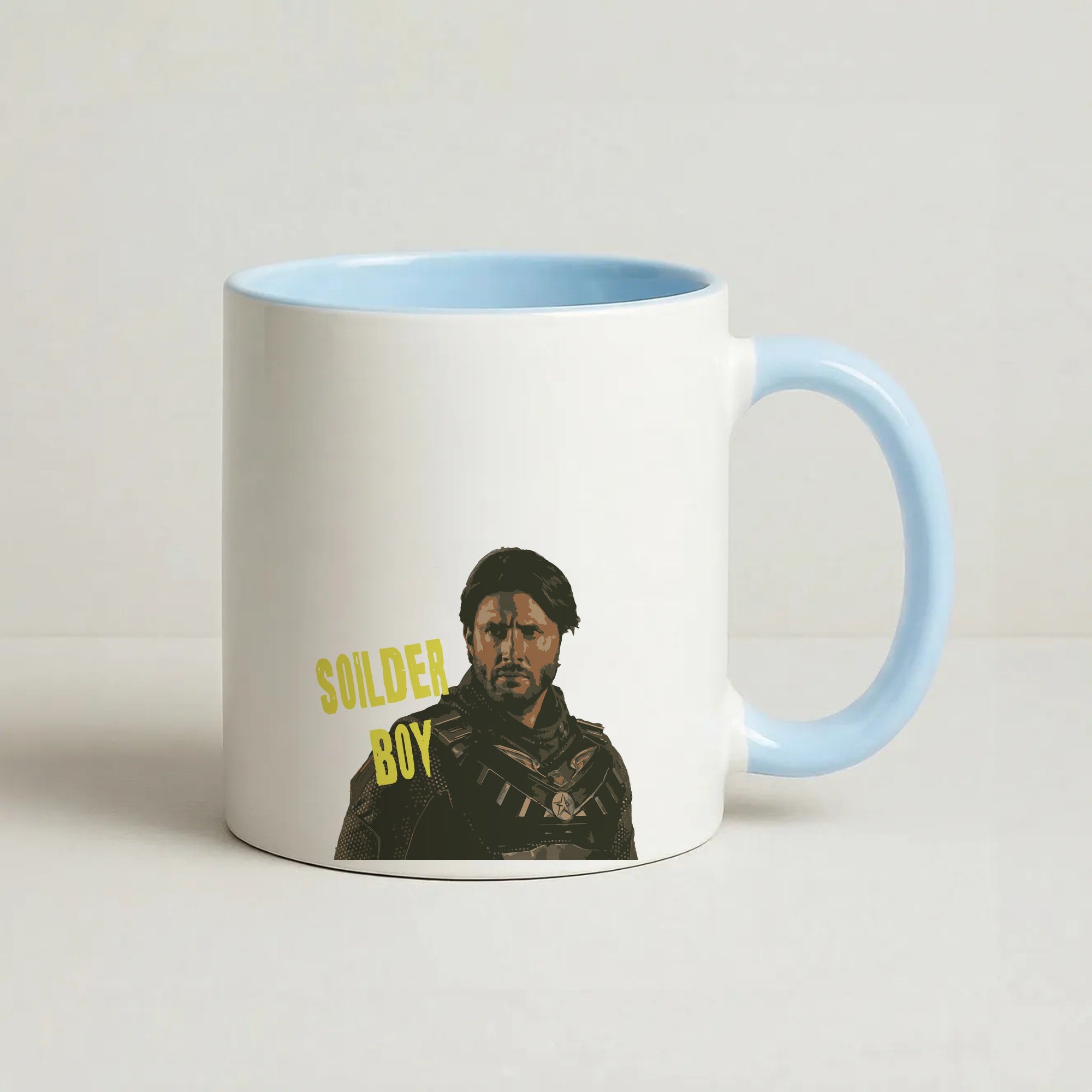 Soldier Boy Coffee Baby Blue Mug