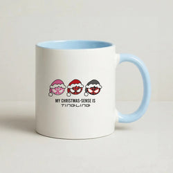 Spider Hero Christmas Sense Coffee Baby Blue Mug
