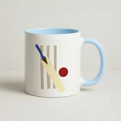 Wickets - Cricket Coffee Baby Blue Mug