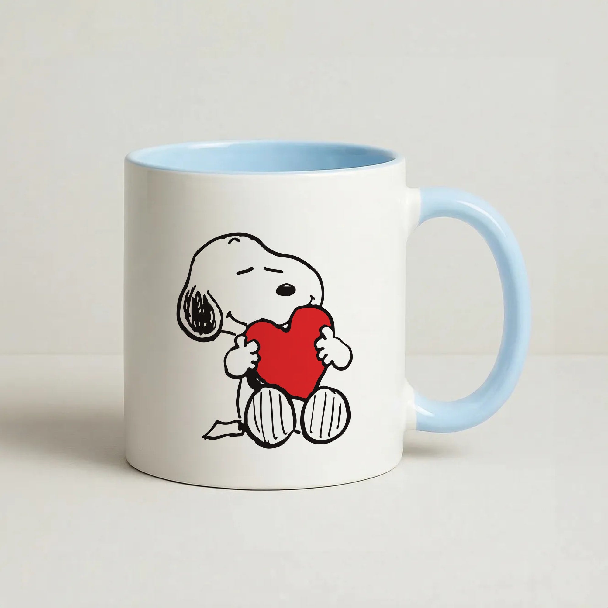 Snoopy - Valentine's Day Coffee Baby Blue Mug