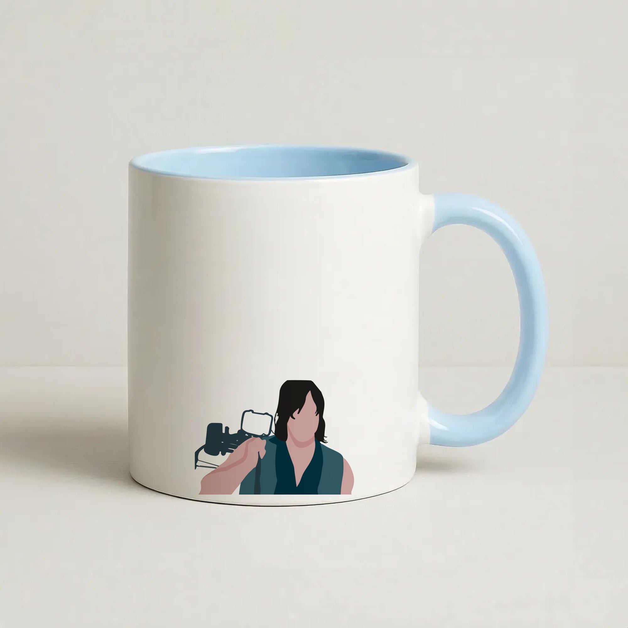 Daryl And His Crossbow - TWD Coffee Baby Blue Mug