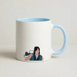 Daryl And His Crossbow - TWD Coffee Baby Blue Mug
