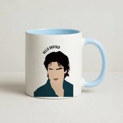 Hello Brother Cartoon - VD Coffee Baby Blue Mug