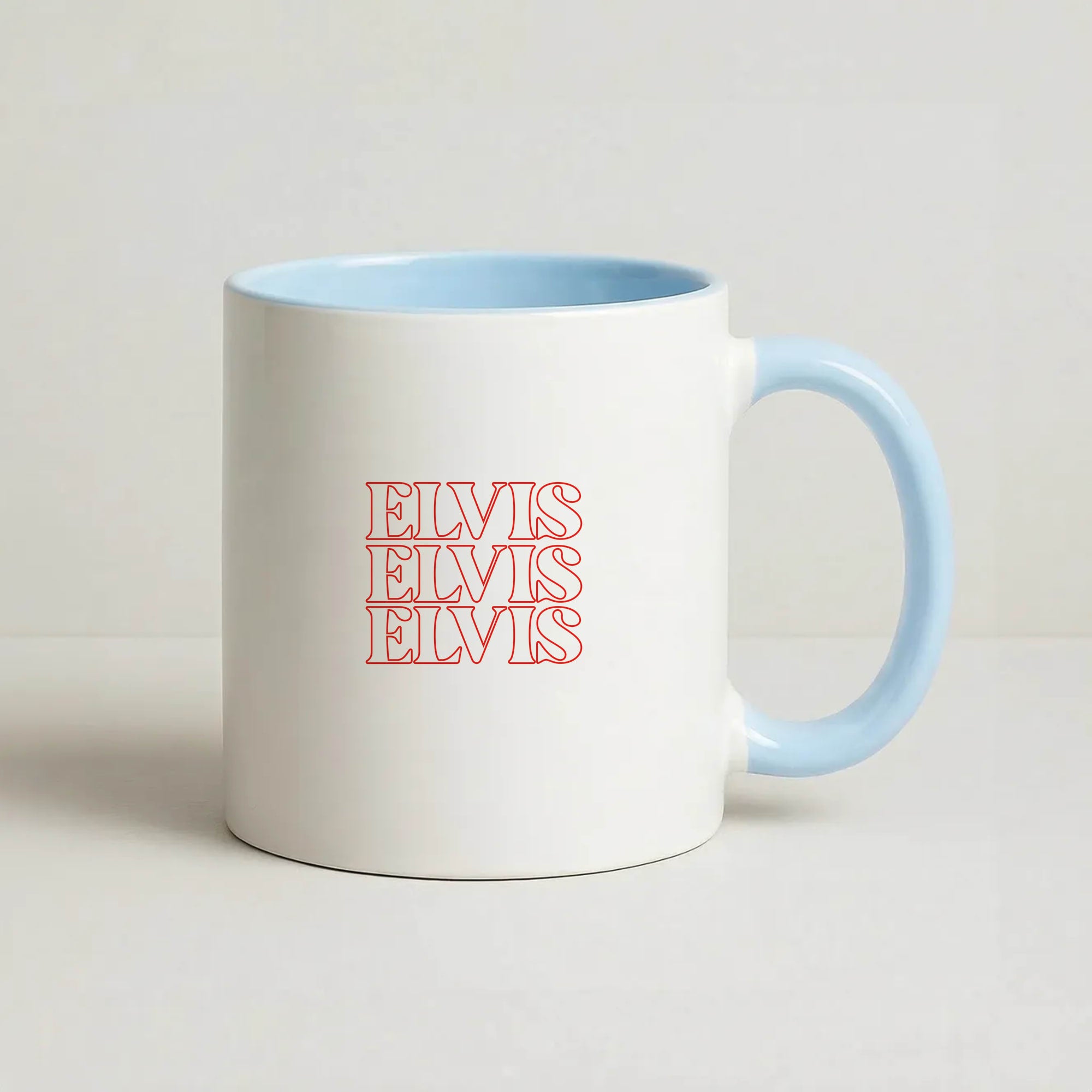 Layered Coffee Baby Blue Mug