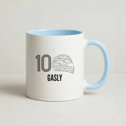 Gasly Helmet 2026 Coffee Baby Blue Mug