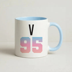 V 95 Coffee Baby Blue Mug