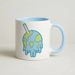 Straw - Juice Coffee Baby Blue Mug