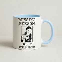 Missing Person Holly Coffee Baby Blue Mug