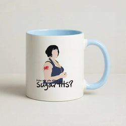 How You Doing? Coffee Baby Blue Mug