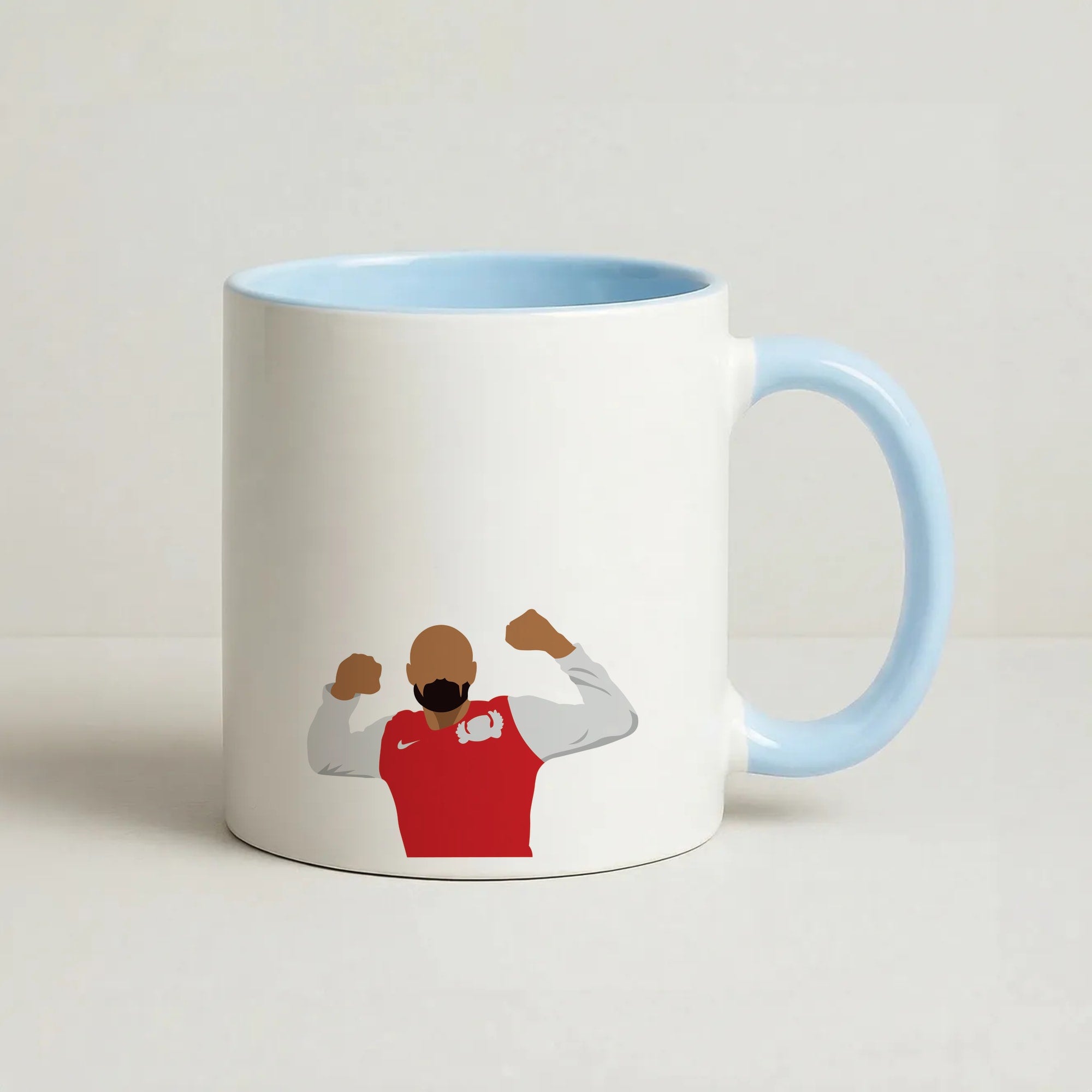 Henry - Football Coffee Baby Blue Mug
