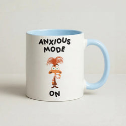 Anxious Mode On - Inside Out Coffee Baby Blue Mug