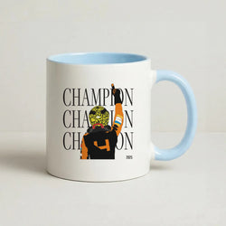Lando Champion 2025 Coffee Baby Blue Mug