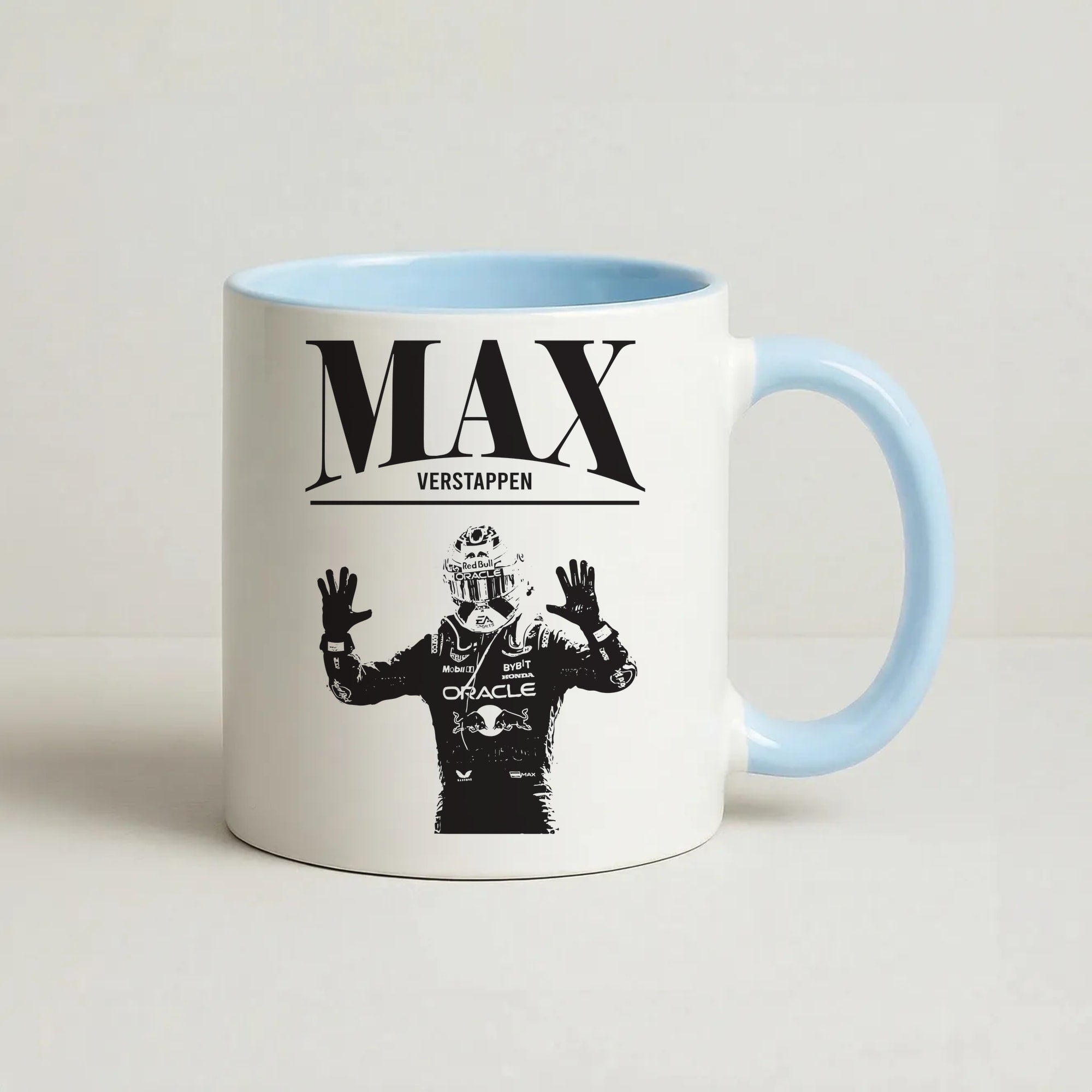 Max Blue And Red Coffee Baby Blue Mug
