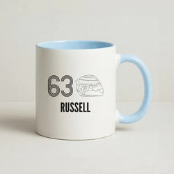 Russell Helmet 2026 Coffee Baby Blue Mug