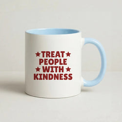 Treat People With Kindness Coffee Baby Blue Mug