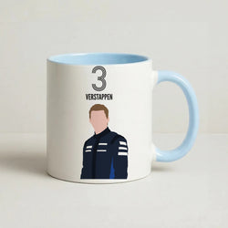 Verstappen 2026 Coffee Baby Blue Mug