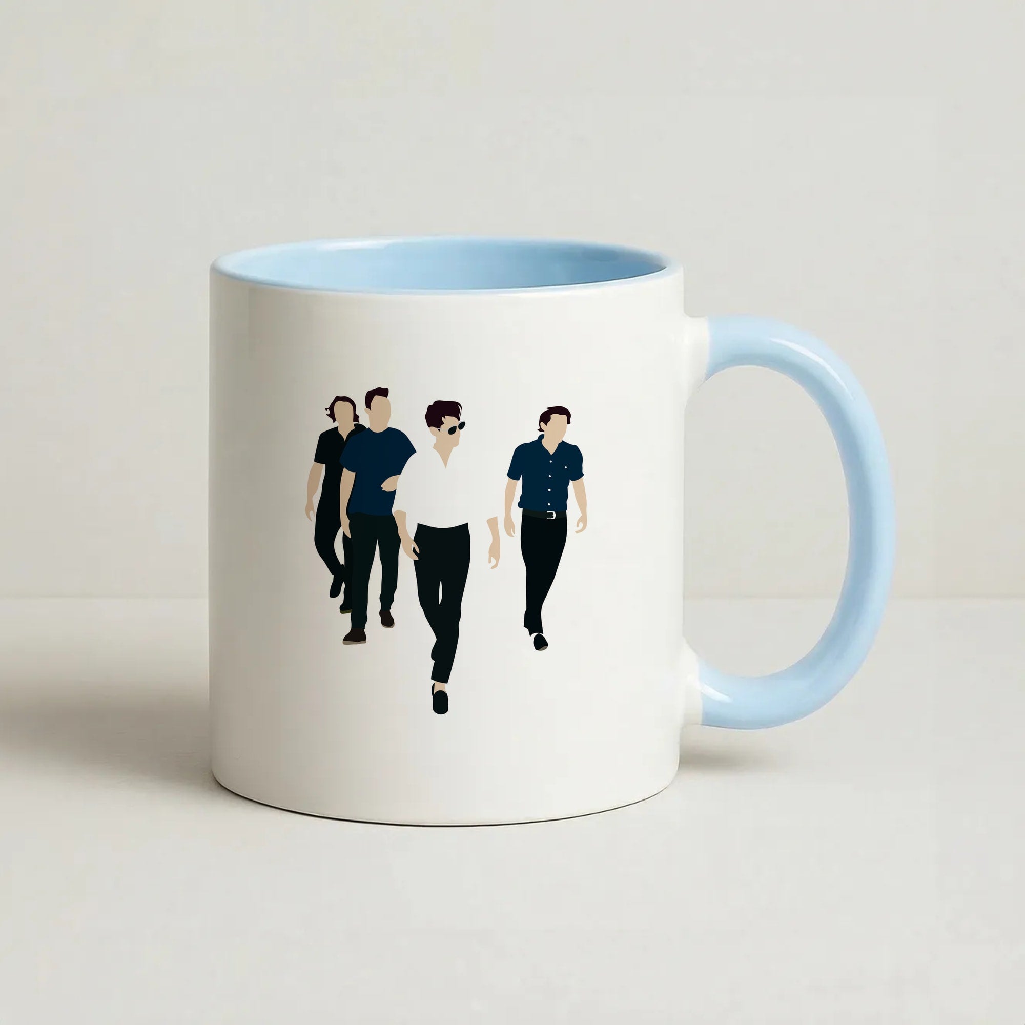 Walking Coffee Baby Blue Mug