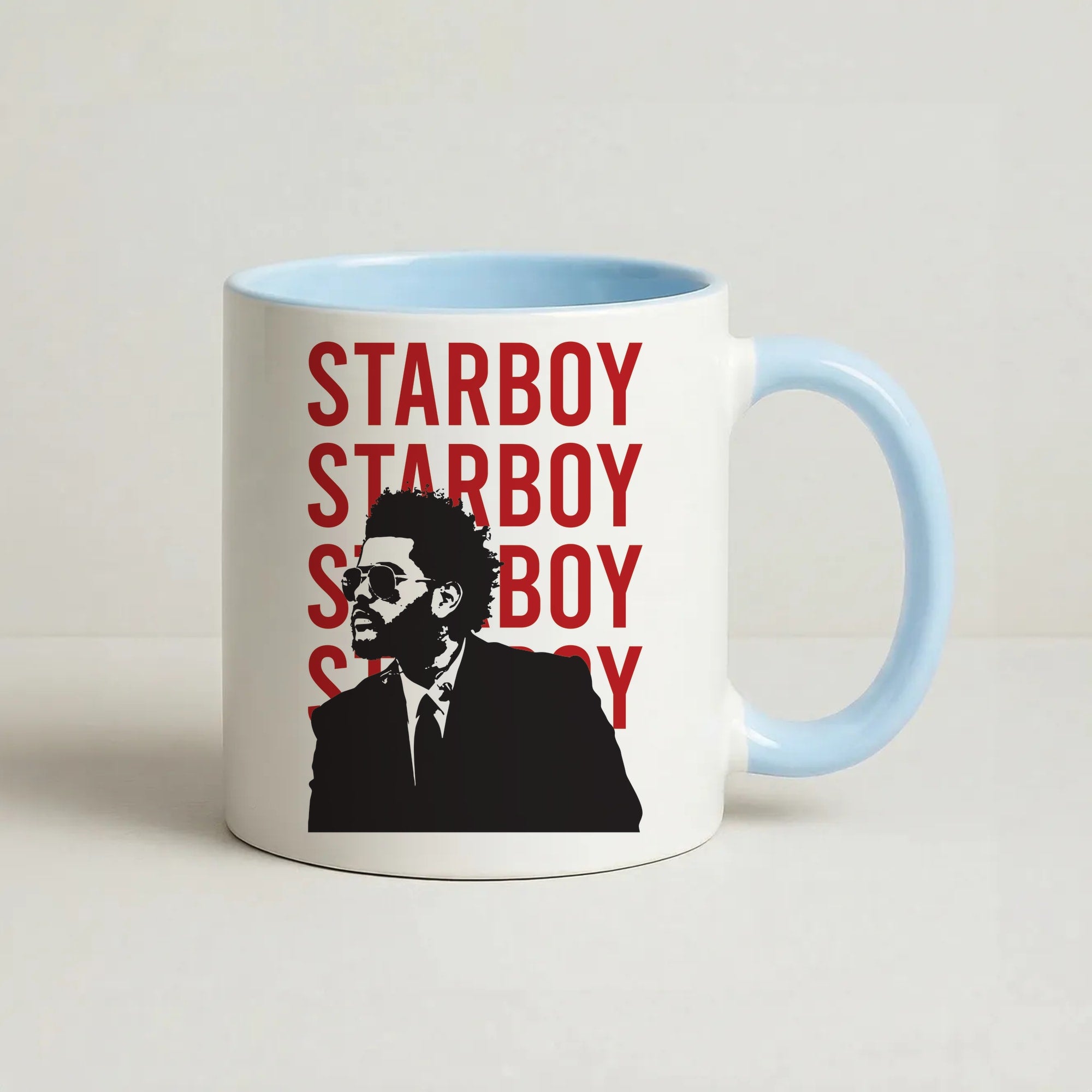 Starboy Singer Coffee Baby Blue Mug