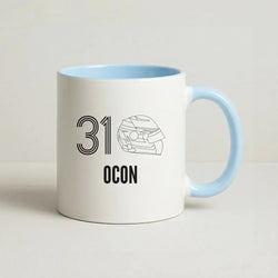 Ocon Helmet 2026 Coffee Baby Blue Mug