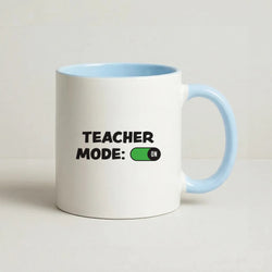 Teacher Mode On Coffee Baby Blue Mug
