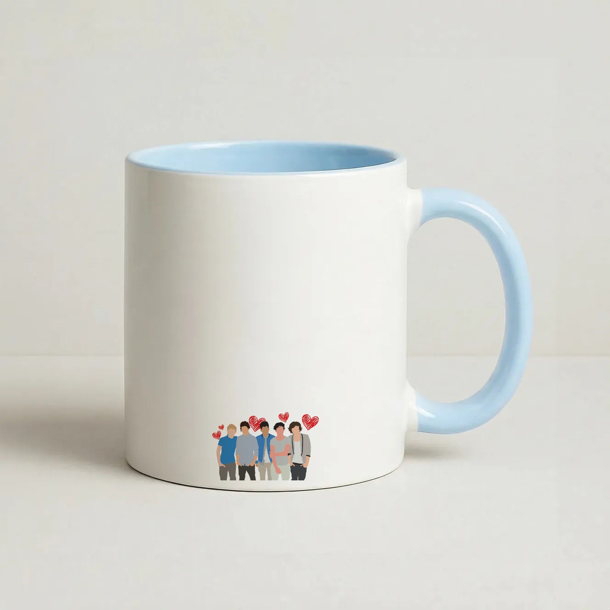 Love Band Coffee Baby Blue Mug