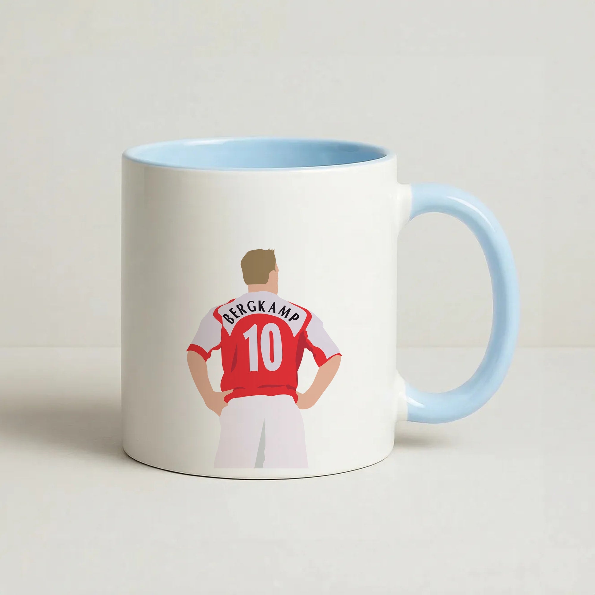 Bergkamp - Football Coffee Baby Blue Mug