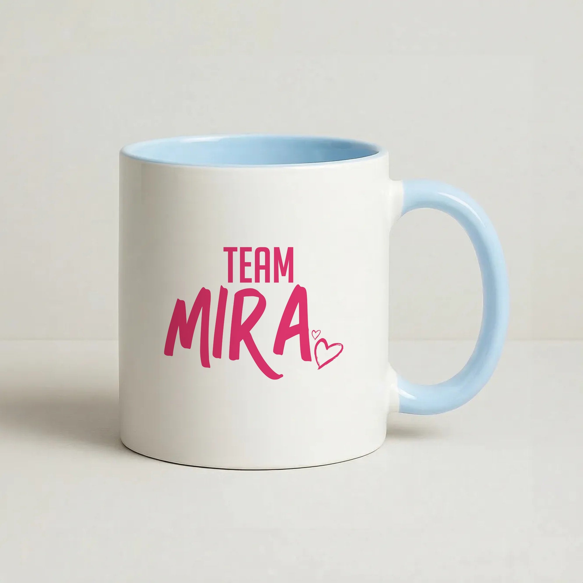 Team Mira Coffee Baby Blue Mug