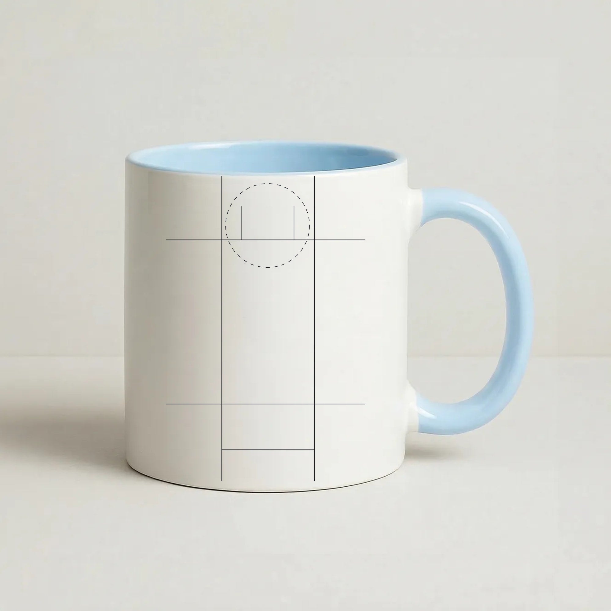 The Pitch - Cricket Coffee Baby Blue Mug
