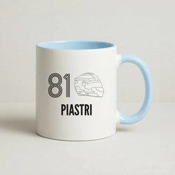 Piastri Helmet 2026 Coffee Baby Blue Mug