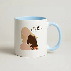 Vintage Pose Coffee Baby Blue Mug