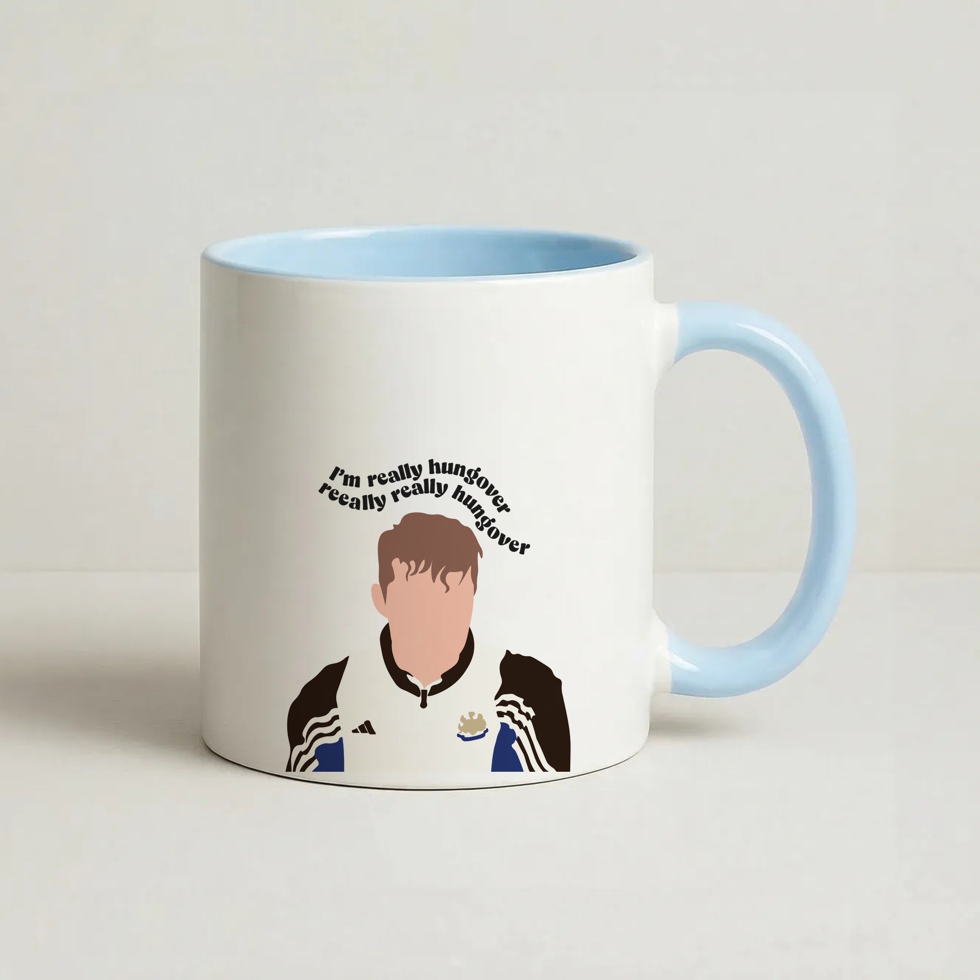 I'm Really Hungover - Fender Coffee Baby Blue Mug