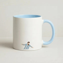 Goal - Messi Coffee Baby Blue Mug