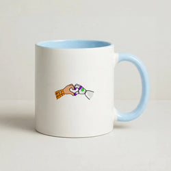Woody And Buzz Love Coffee Baby Blue Mug
