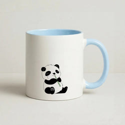 Vegan Panda Coffee Baby Blue Mug