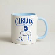 Carlos White And Blue Mug 3