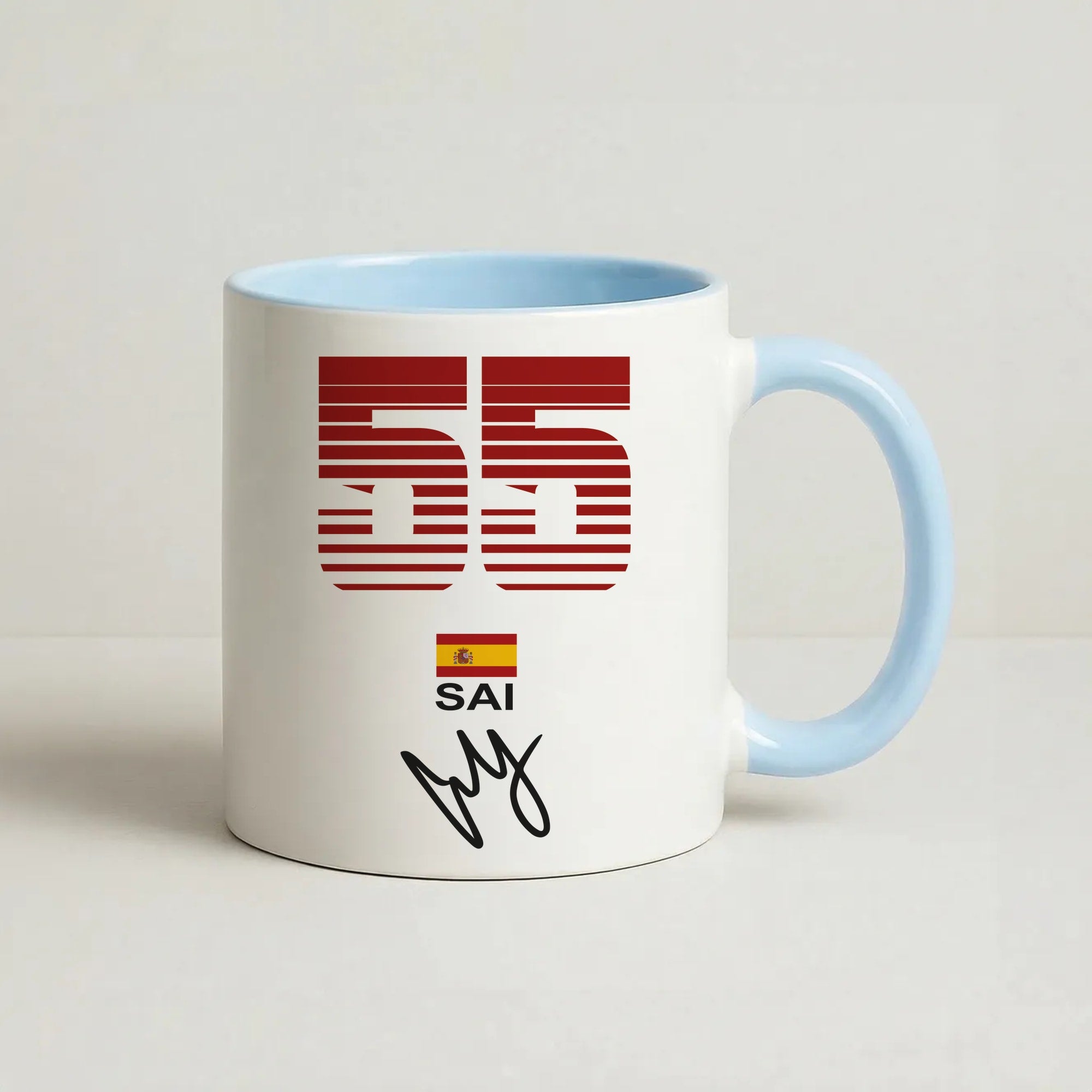 Sainz - F1 Coffee Baby Blue Mug