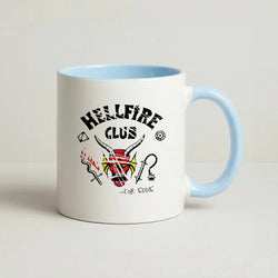Torn Hellfire Club Coffee Baby Blue Mug