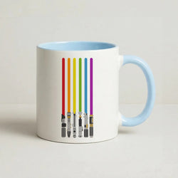 Lightsabers Coffee Baby Blue Mug