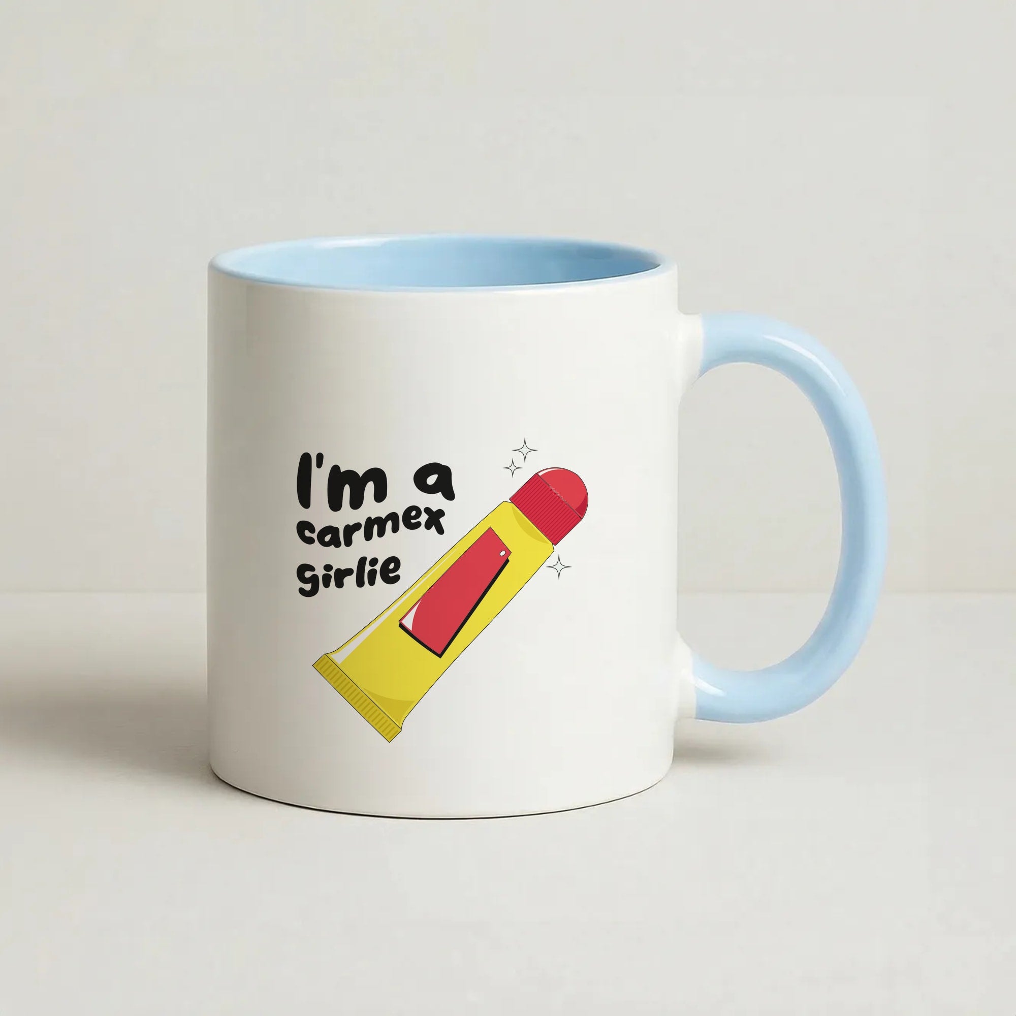 I'm A Carmex Girlie - Chamberlain Coffee Baby Blue Mug