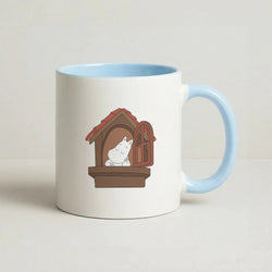 The Window Coffee Baby Blue Mug